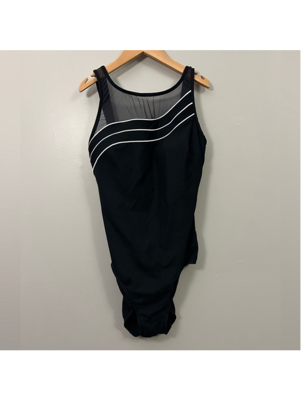 Longitude Vintage Black Swimsuit Size 8 Tall